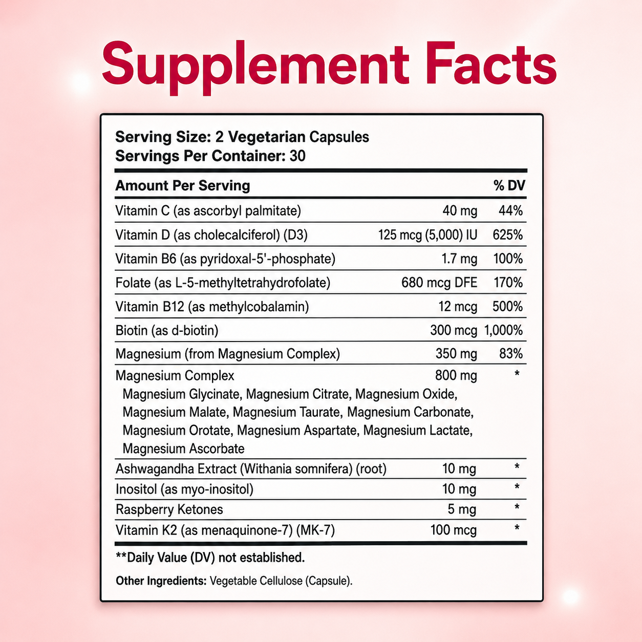RESET + RECHARGE — Women’s Magnesium Complex